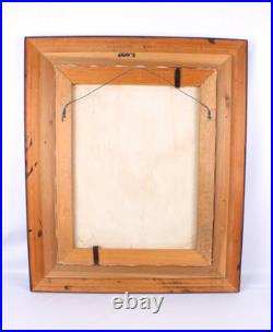 Vintage Landscape Jungle Waterfall Oil Painting On Canvas Signed Wanda Illegible