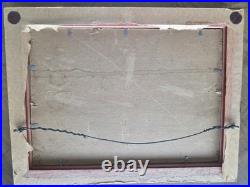 Vintage Landscape Painting Impressionist Artist Signed CALIFORNIA OIL on Board