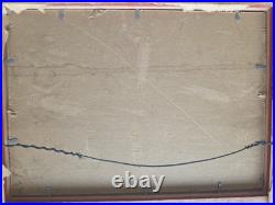 Vintage Landscape Painting Impressionist Artist Signed CALIFORNIA OIL on Board