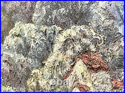 Vintage Landscape Scene Painting On Board Framed Signed Goldie Lipson Listed