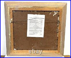 Vintage Landscape Scene Painting On Board Framed Signed Goldie Lipson Listed