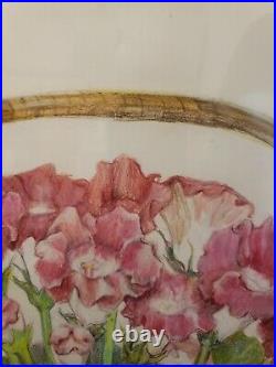 Vintage Large Unique Still Life Flowers Painting Signed By Artist