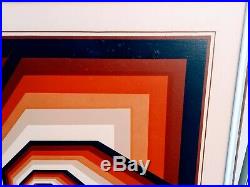 Vintage Letterman MID Century Modern Geometrical Painting Rare