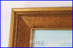 Vintage Lillypad Pond Landscape Scene Oil Painting Signed V, Karlsson 72