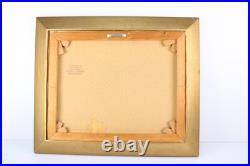 Vintage Lillypad Pond Landscape Scene Oil Painting Signed V, Karlsson 72