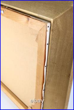 Vintage Lillypad Pond Landscape Scene Oil Painting Signed V, Karlsson 72