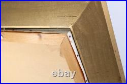 Vintage Lillypad Pond Landscape Scene Oil Painting Signed V, Karlsson 72