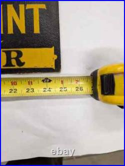 Vintage Lithograph Manhattan Paint Sign H. L. La Bar Chicago Waterproof Sign Co