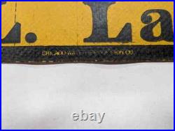Vintage Lithograph Manhattan Paint Sign H. L. La Bar Chicago Waterproof Sign Co
