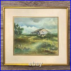 Vintage Lory Crouch Original Signed and Framed Water Color Painting 16W x 14H