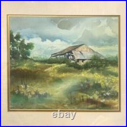 Vintage Lory Crouch Original Signed and Framed Water Color Painting 16W x 14H