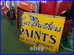 Vintage Lowe Brothers Paint double sided Porcelain Sign