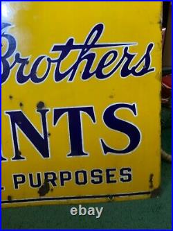 Vintage Lowe Brothers Paint double sided Porcelain Sign