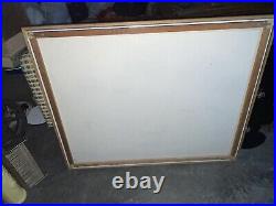 Vintage MCM Letterman Signed Painting. 51x41. Framed