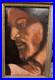 Vintage Marrow Signed Portrait Painting Male Face Oil on Board Framed 12.75