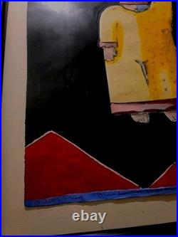 Vintage Martin Laborde Artist Proof Signed Original Painting 26x19 Framed Rare