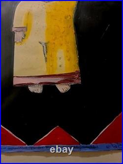 Vintage Martin Laborde Artist Proof Signed Original Painting 26x19 Framed Rare