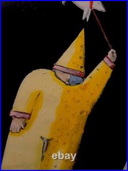 Vintage Martin Laborde Artist Proof Signed Original Painting 26x19 Framed Rare