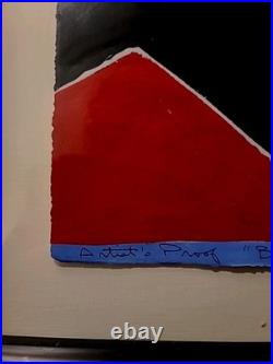 Vintage Martin Laborde Artist Proof Signed Original Painting 26x19 Framed Rare