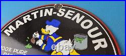 Vintage Martin Senour Paints Porcelain Mickey Service Station Gas Oil Pump Sign