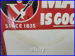 Vintage Masury Paint Paint Embossed Tin Sign Hardware Store 24 x 18