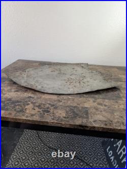 Vintage Metal Hand-painted Advertising Sign Liberty Shield Sign