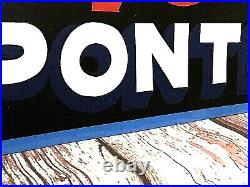 Vintage Metal Old Antique Style PONTIAC V8 CHIEF Gas Oil Hand Painted AUTO SIGN
