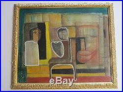 Vintage Mexican Painting Mystery Surreal Cubist Cubism Modernist Expressionism