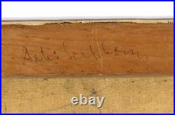 Vintage Mid Century Modern Abstract Painting Signed Aatis Lillstrom