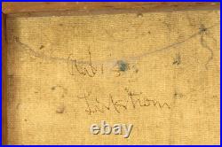 Vintage Mid Century Modern Abstract Painting Signed Aatis Lillstrom