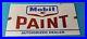 Vintage Mobil Porcelain Sign Dealer Pegasus Gas Pump Service Paint Sign