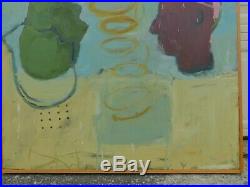Vintage Modern Abstract Brutalist POP ART Oil Painting Ben Brandt COSMIC RAY