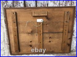 Vintage Moms Diner Pie Sign Folk Art Painted 3D Black Birds In Pie Artist Signed