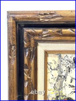 Vintage Morris Katz 1977 Framed Painting On Board Signed, Dated And Framed