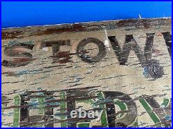 Vintage Myerstown Hatchery Painted Wood Sign