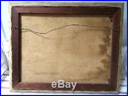 Vintage Nautical Maritime Oil Painting 1925 Seascape Tropical Boat Framed Signed