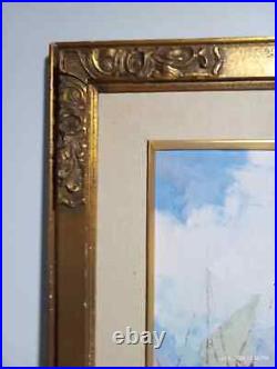 Vintage Nautical Painting Signed By the Artist 34x40