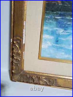 Vintage Nautical Painting Signed By the Artist 34x40