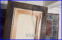 Vintage Nautical Seascape Oil Canvas Painting Signed Van Dael Dutch Mid 1900's