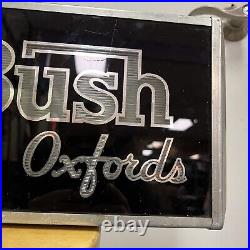 Vintage Nunn-bush Shoes Reverse Painted Glass Rog Lighted Sign Advertising