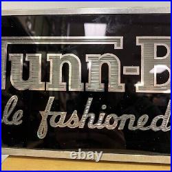 Vintage Nunn-bush Shoes Reverse Painted Glass Rog Lighted Sign Advertising