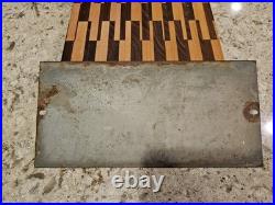 Vintage OIL WELL Advertising Sign Painted Metal (Tin) Approx. 10 x 5