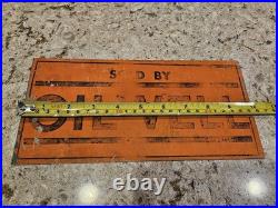 Vintage OIL WELL Advertising Sign Painted Metal (Tin) Approx. 10 x 5