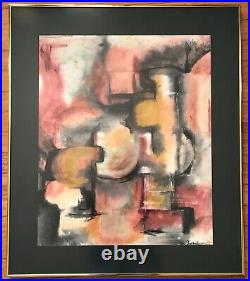 Vintage Oil Painting-Abstract/Cubism-Modernist/Mid Century Modern