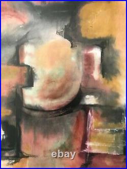 Vintage Oil Painting-Abstract/Cubism-Modernist/Mid Century Modern
