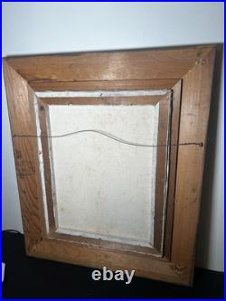 Vintage Oil Painting Autumn Lake Cabin Scene Signed R Wolf Framed 20x16