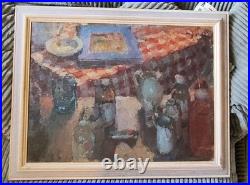 Vintage Oil Painting Bottle & Jugs Signed By J Willams