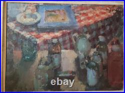 Vintage Oil Painting Bottle & Jugs Signed By J Willams