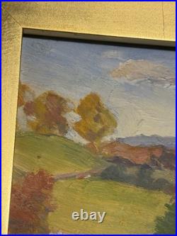 Vintage Oil Painting Impressionist Landscape Signed & Framed