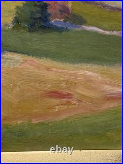 Vintage Oil Painting Impressionist Landscape Signed & Framed